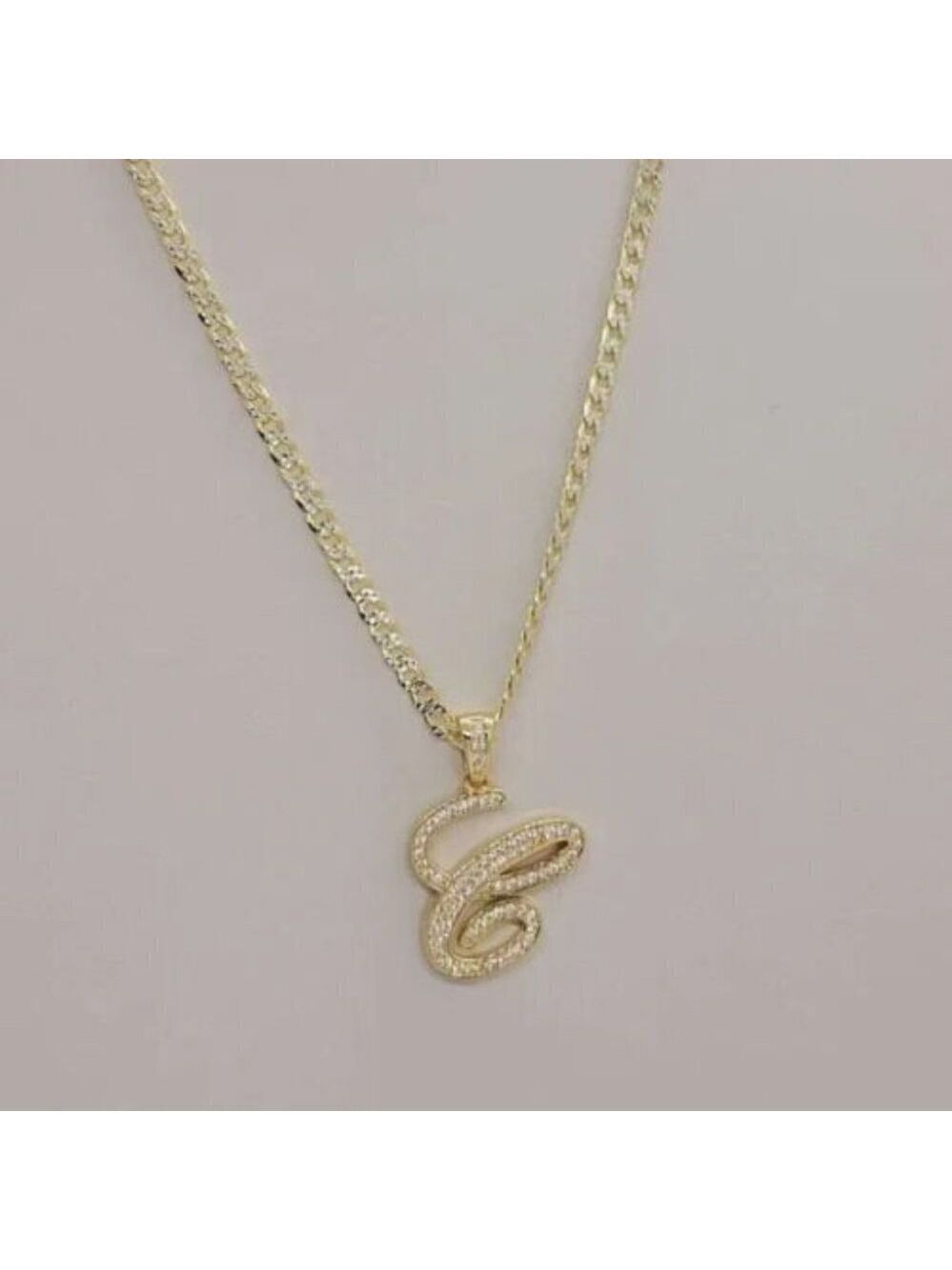 Brand New Sterling Silver 925 Letter C Necklace